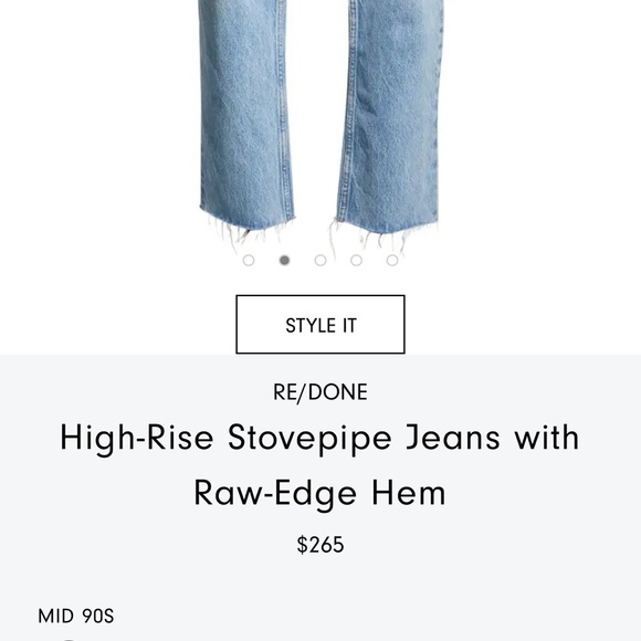 Re/done Comfort Stretch High Rise Stove Pipe jean - Picture 5 of 11